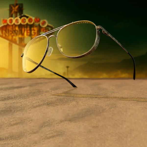 Gunnar Fallout Brotherhood of Steel Gunmetal (Amber Lens Tint)  